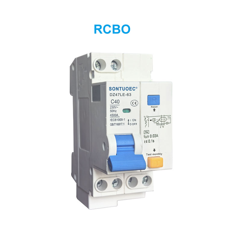 Dz47le-63 RCBO সিরিজ লিকেজ কারেন্ট সার্কিট ব্রেকার